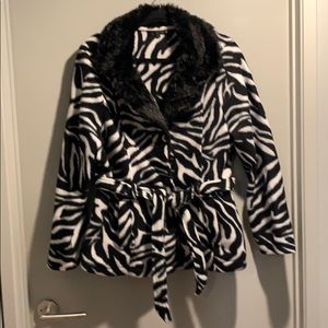 Zebra Fleece Jacket!